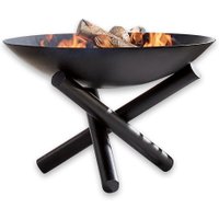 LOBERON Feuerschale Steivan, schwarz (63 x 63 x 42cm)