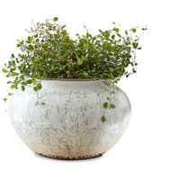 LOBERON Übertopf Gretja, antikweiß (18cm)