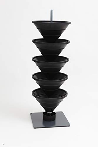 bluegreenshop.de Vertical Garden XL – Turm-Hochbeet/Pflanzturm (Grau) - 7